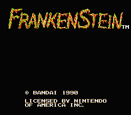Frankenstein: The Monster Returns title screenshot